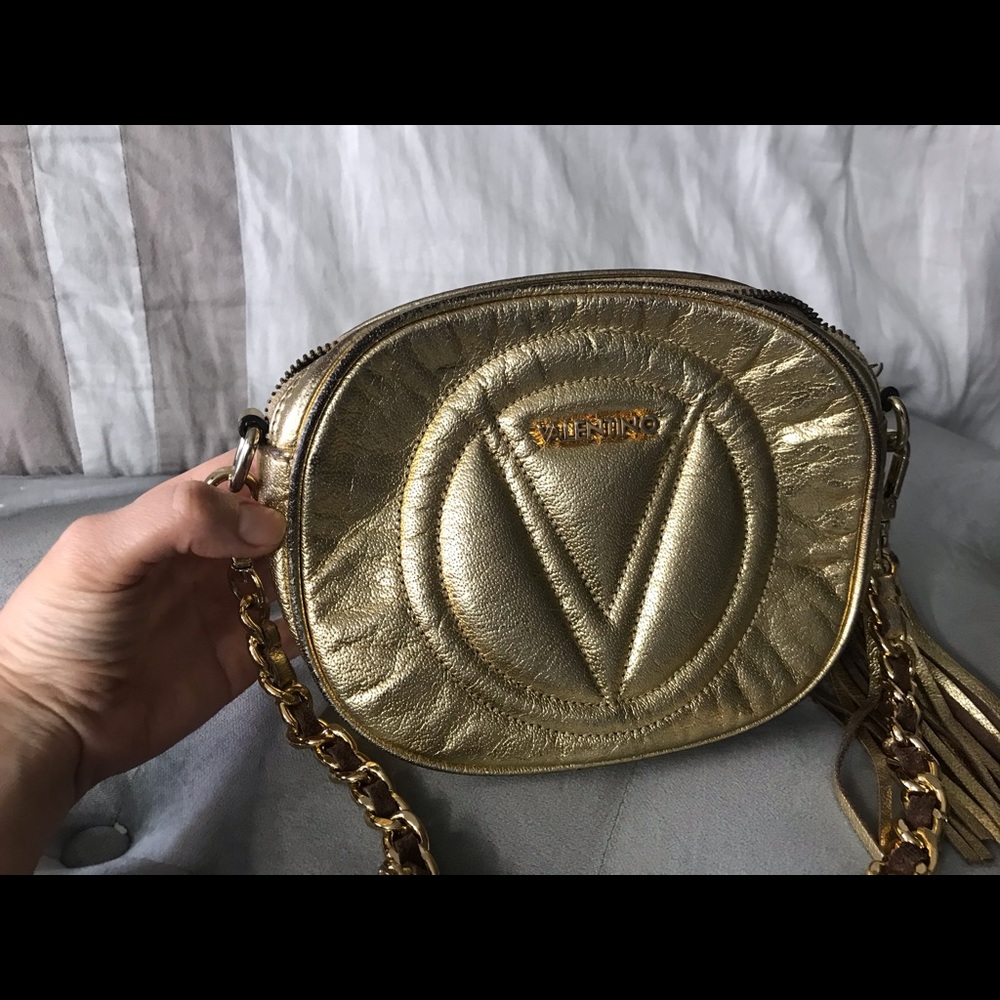 Valentino Gold bag cross body